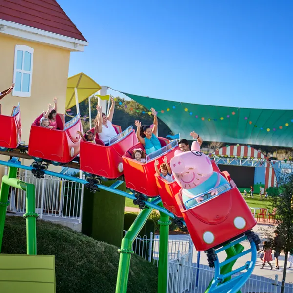 Daddy Pig's Roller Coaster at Peppa Pig Theme Park Florida