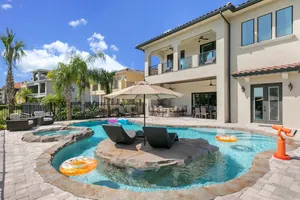 Relax or splash around in your own private lazy river at The Magic Villa at Reunion (RVH_370)