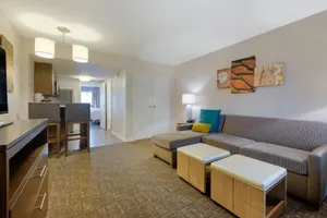 Living and kitchen area