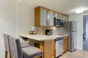 Kitchen in a one bedroom suite