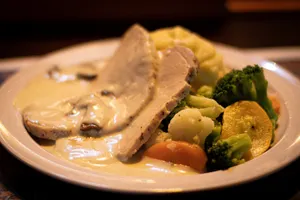 Meal upgrade option Pork Plate