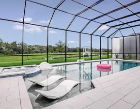 Pool at Villatel Village 11 and 12-bedroom vacation rentals
