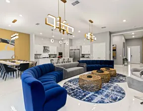 Living room in Villatel Village 11 and 12-bedroom vacation rentals