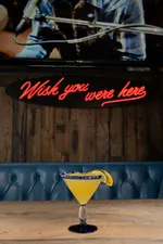 We wish you were here with us - listening to tunes and sipping a craft cocktail