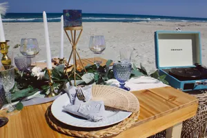 The Luxury Pop Up Picnic Company provides the ultimate picnic experience. Let us host your customized picnic - whether at the park, backyard, vacation rental, hotel, restaurant or indoors - it’s the chicest and most convenient way to celebrate someone special, a special occasion or team building event. We provide full event plans for your luxury picnic experience from design, set up and tear down. Each tailored pop up experience includes a pop up picnic table fully decorated with chargers, dinner plates, glassware, napkins, pillow seating, Bluetooth speaker, pop up picnic basket with comfy blankets, hand sanitizer, sunscreen, extra napkins,complimentary dessert and bottled water.