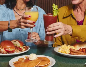 Be sure to add a fresh mimosa or hearty bloody mary to your order! Cheers to a fabulous meal with fabulous company