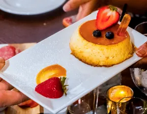 End your dining experience on a sweet note with our irresistible desserts at Adega Gaucha. From creamy caramel flan to traditional Brazilian dessert favorites, every bite feels like a celebration. Craving healthy desserts or looking for a special dessert to share? Discover the perfect finale to your churrasco journey.