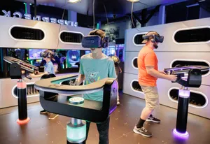 Dive into a new dimension of excitement with Andretti's cutting-edge VR Attraction: Hyperdeck. Step into a world where reality blends seamlessly with imagination, as you embark on an immersive journey like no other. Hyperdeck takes you on a thrilling adventure where you'll defy gravity, explore distant galaxies, and challenge the limits of your senses.
