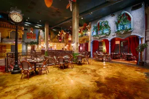 Meaning "the old plaza,” the large upstairs space lends itself to the outdoor feel and design of a Cuban Plaza in Havana.  Plaza Vieja gives a feel of antique in nature with degraded finishes.  A large opening with railings will allow guests on the second floor to view the downstairs and entertainment.  For a larger event, this room can be joined with any or all of the private dining rooms to expand the space.