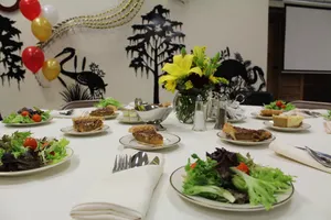 table set for dinner