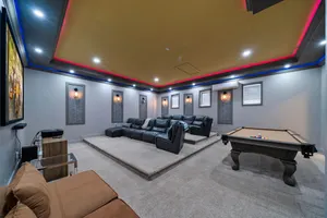 Private theater room at LE640X at Reunion Resort