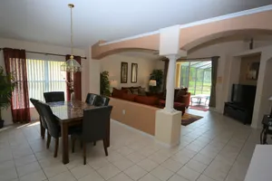 Elite Vacation Homes offer extra large living and dining rooms.