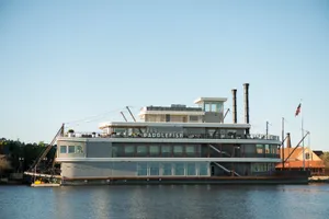 Boasting 360 views of Lake Buena Vista, aboard a reimagined, modern, and luxurious steamboat.