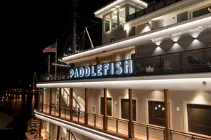 Paddlefish Side Deck Night Shot