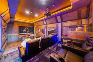 Private theater room at QJ062N at Reunion Resort
