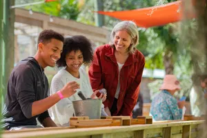 Discover real gems and rare fossils in our 70-foot mining trough - it's 'finders keepers'! Roll up your sleeves, grab your tools, and start your adventure. Uncover hidden treasures, from emeralds and rubies to fossils of all kinds. A thrilling adventure awaits for all ages!