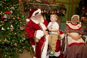Santa visits Celebration Town Center
