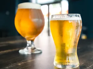 Lots of different sizes and styles of beer to choose from