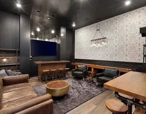 Speakeasy themed room in the Villatel Village 11 and 12-bedroom vacation rentals