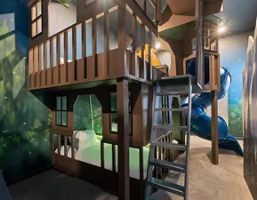 Camping theme room in the Villatel Village 11 and 12-bedroom vacation rentals