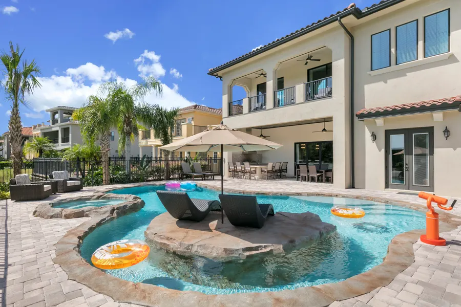 Relax or splash around in your own private lazy river at The Magic Villa at Reunion (RVH_370)