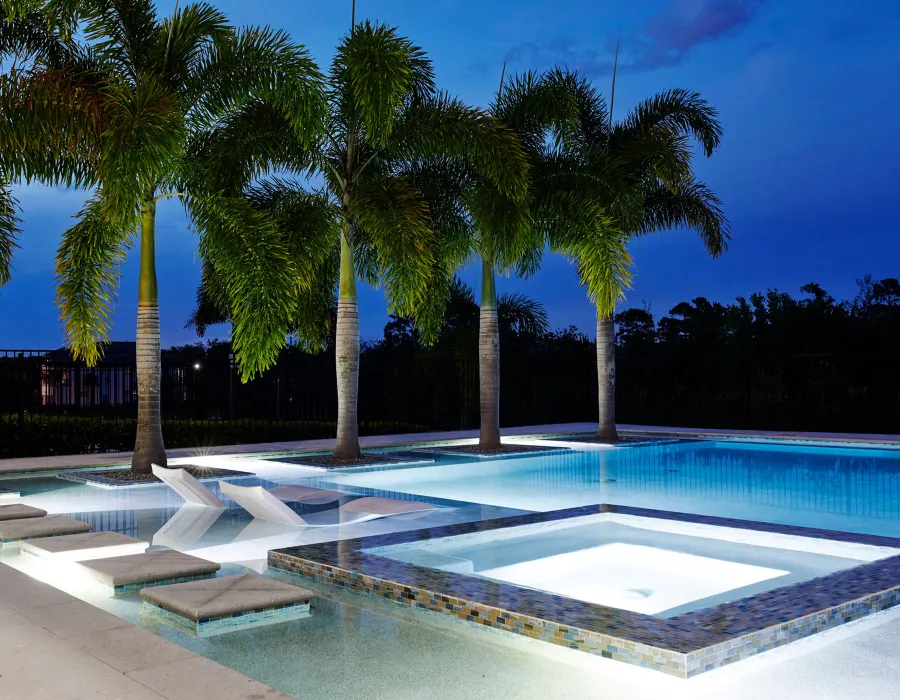 Twilight Pic of Reunion Pool