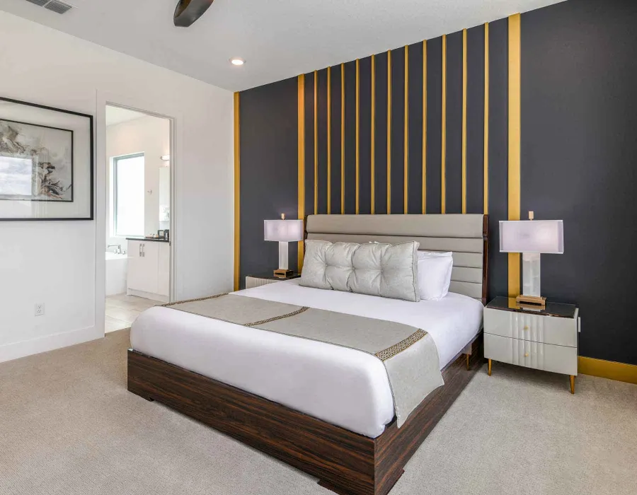 Master bedroom in Villatel Village 6-bedroom vacation rentals