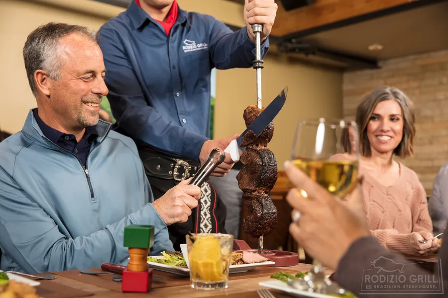 Family dining at Rodizio Grill