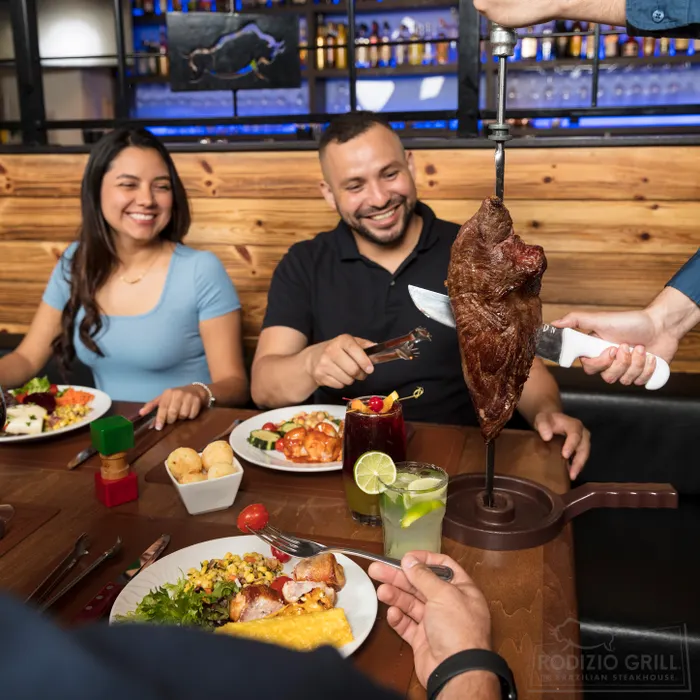 Guests dining at Rodizio Grill