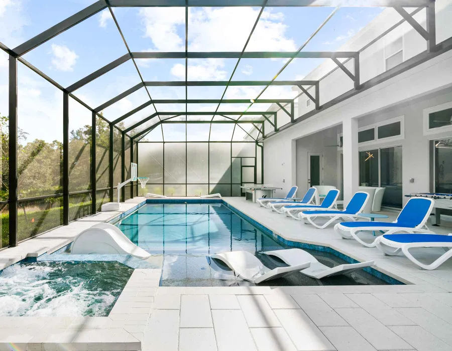 Pool at Villatel Village 11 and 12-bedroom home rentals
