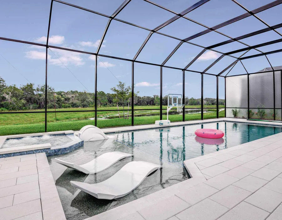 Pool at Villatel Village 11 and 12-bedroom vacation rentals