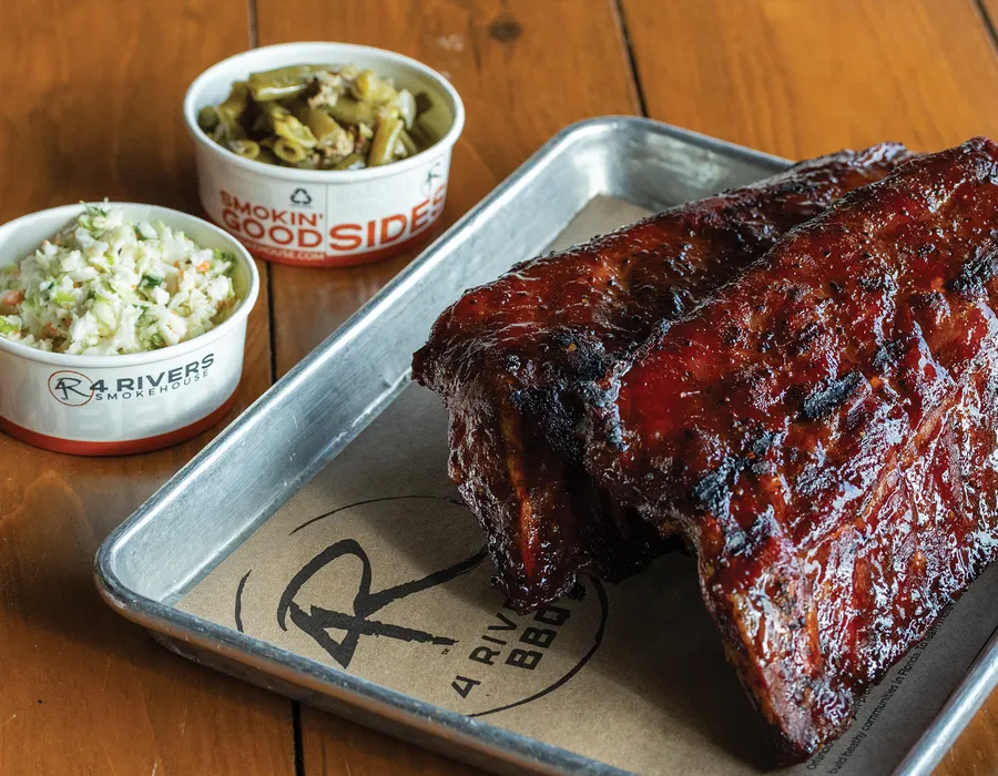 1/2 Rack + 2 Sides   $15.99Full Rack + 2 Sides   $25.99
Available for July only in Central Florida, Daytona, Lakeland, North Tampa, and South Tampa. Pork ribs seasoned with 4R All Purpose Rub, smoked, and finished on the grill.
Available 7/1-9/28