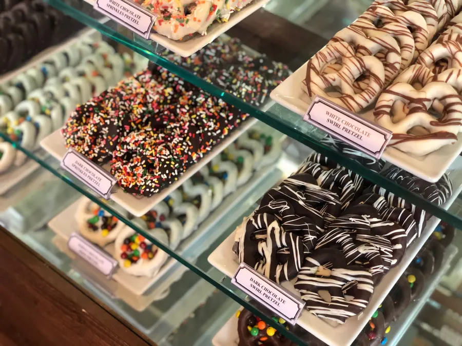 Chocolate covered pretzels