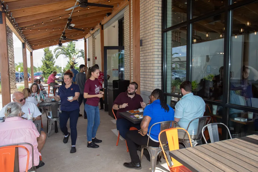 Cowboy Chicken's patio