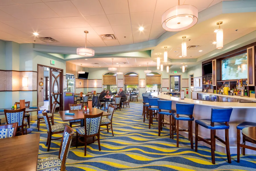The Oasis Grille in ChampionsGate is the perfect spot to grab a bite to eat or a drink.