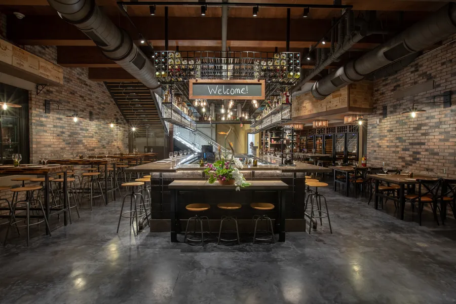 First floor at Wine Bar George!