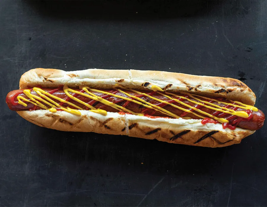 Chargrilled footlong hot dog. Available 7/1-7/28.