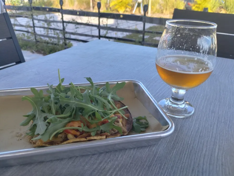 Tasty Tex Mex Tostadas pair well with a light lager
