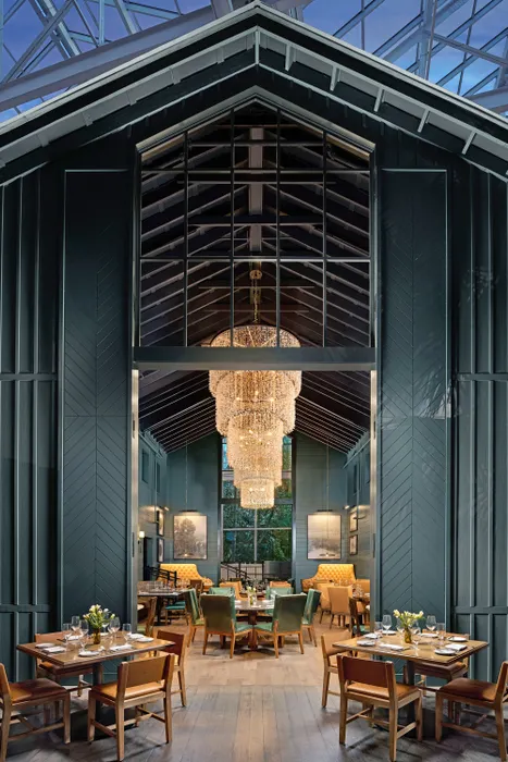 Old Hickory Dining Room – An elegant, upscale steakhouse featuring rich wood accents, refined décor, and an intimate dining atmosphere.