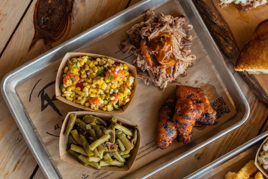 Pulled Pork & Wing Platter - $11.99
Includes 2 sides