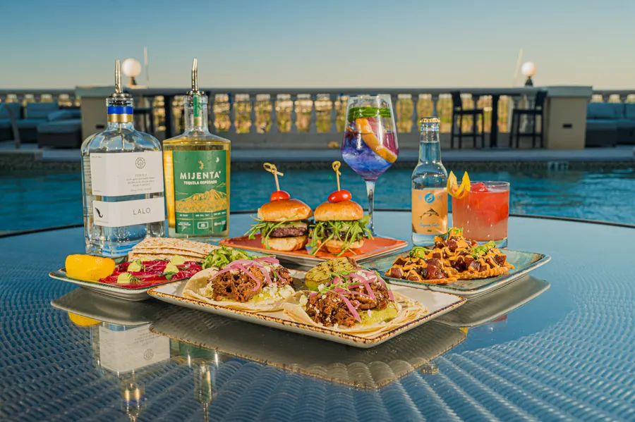 Rooftop dining at Eleven at Reunion Resort