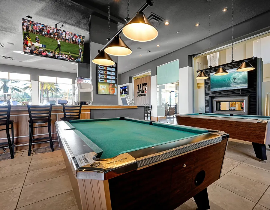 Zac's Sport Bar & Grill Pool Tables