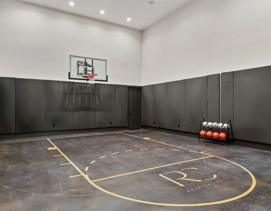 Shoot hoops like a pro in your very own indoor basketball court, built for action-packed family competition.