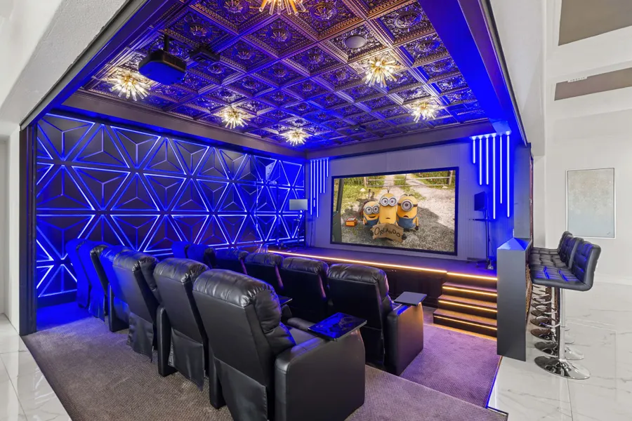 Private theater room at SG125T at Reunion Resort
