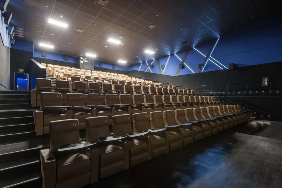 Luxury Reclining seats with dining tables (not pictured handicapped seating)