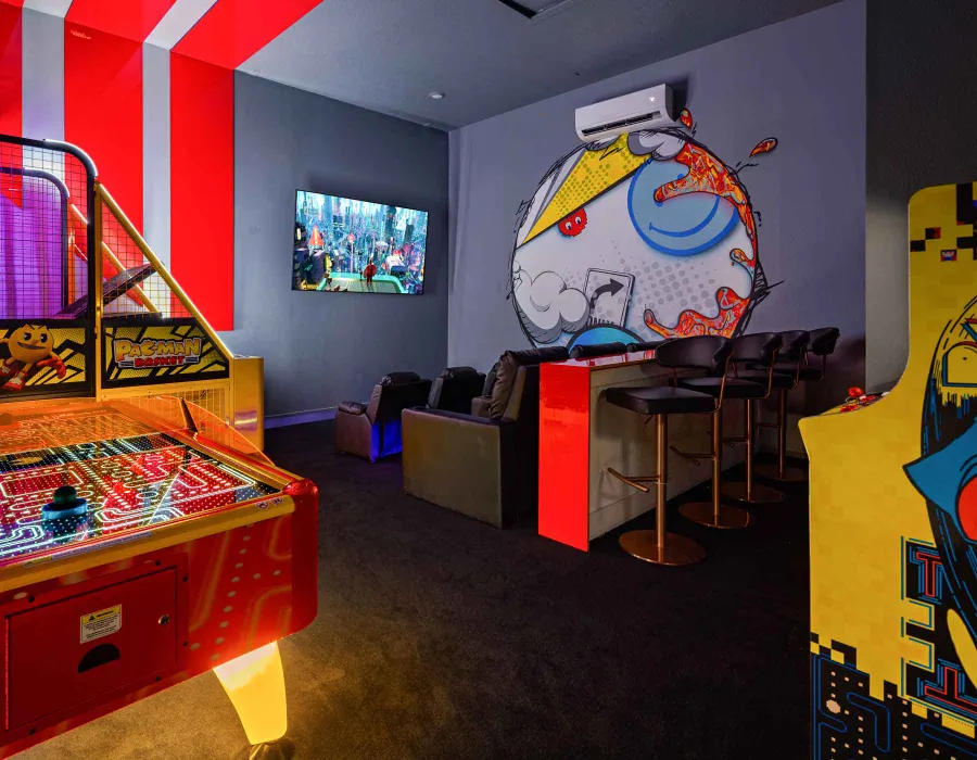 Theater/Arcade at Villatel Village 6-bedroom vacation rentals