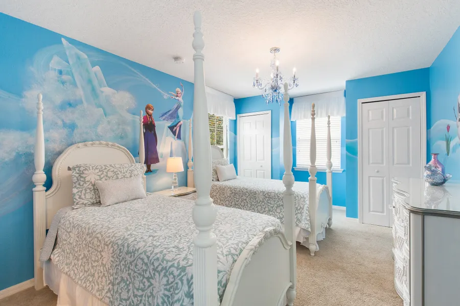The children will loved the themed bedrooms.  The magic will continue even after they leave the parks!