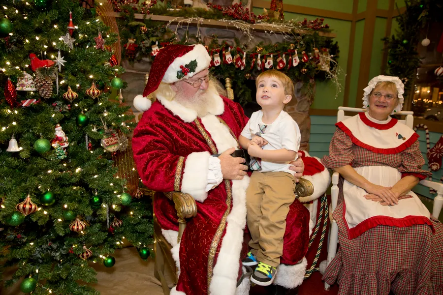 Santa visits Celebration Town Center