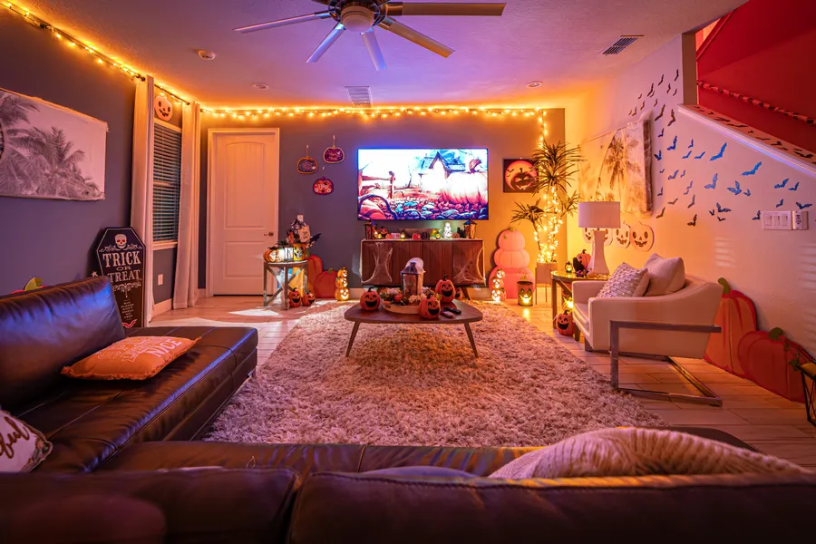 We transformed 3 of our resort homes into the Stay a Spell: Broom & Breakfast Halloween Experience.