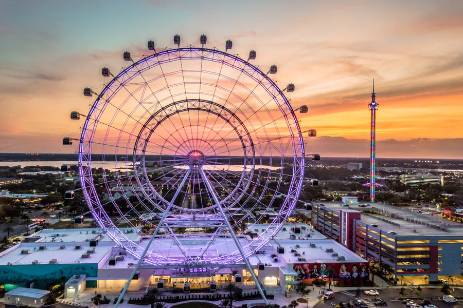 ICON Park Aerial View of The Wheel